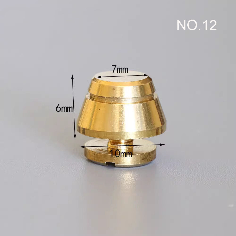 20X Leather Craft Solid Brass Screw Luggage Punk Nail Stud Rivet Accessories Leather Craft DIY Supply