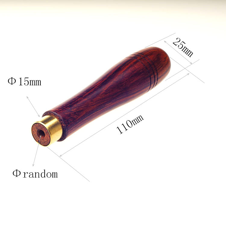 Luxury African blackwood sandalwood handle for leathercraft polish stick tool#4