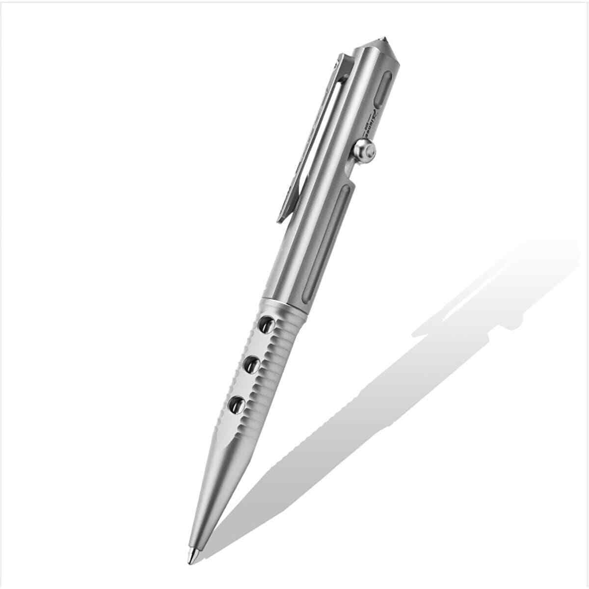 Colorful Baked Titanium Alloy Artistic Hollow Out Bolt Type Pen Outdoor EDC Gift
