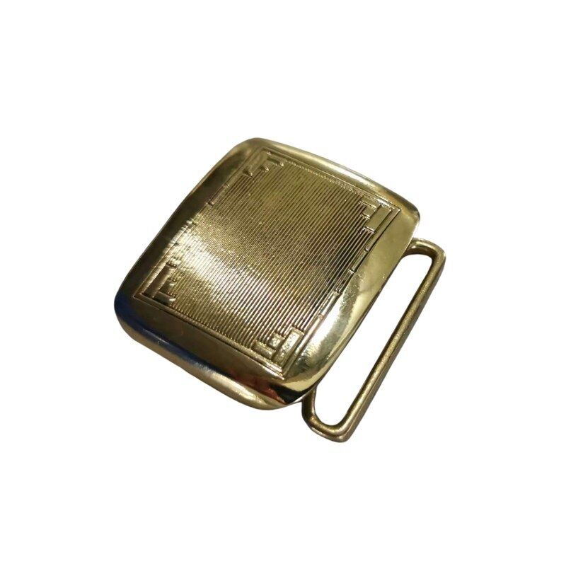 Classic Copper Vintage Hinge Belt Buckle Gentleman Creative Belt Make Accessory