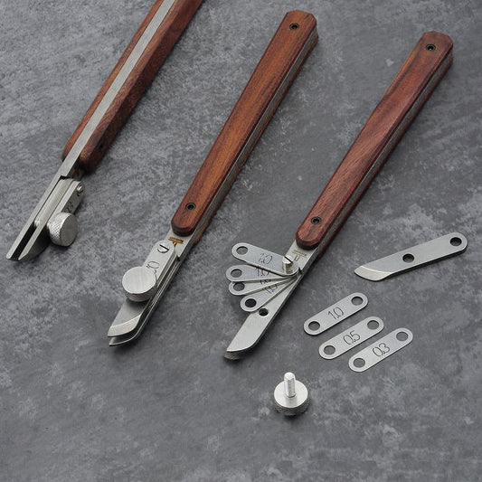 Adjustable Spacing 3mm-58mm Edge Creaser Guide Tool For Leather Craft DIY Work