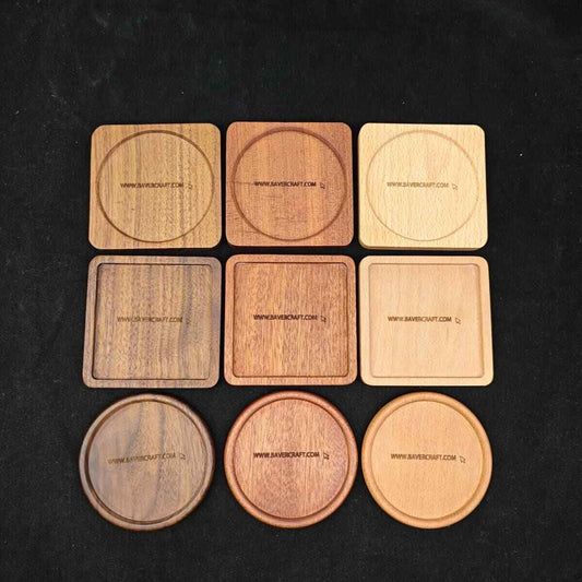 Custom Wooden Coasters Japanese Style Heat Resistant Tea Tray Mats Customizable