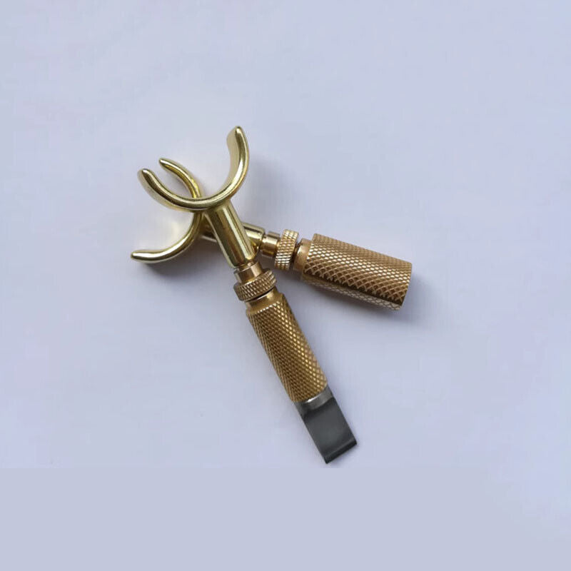 Cuchillo de tallado giratorio ajustable con doble cojinete de metal, cuchilla de corte, herramientas para artesanía en cuero