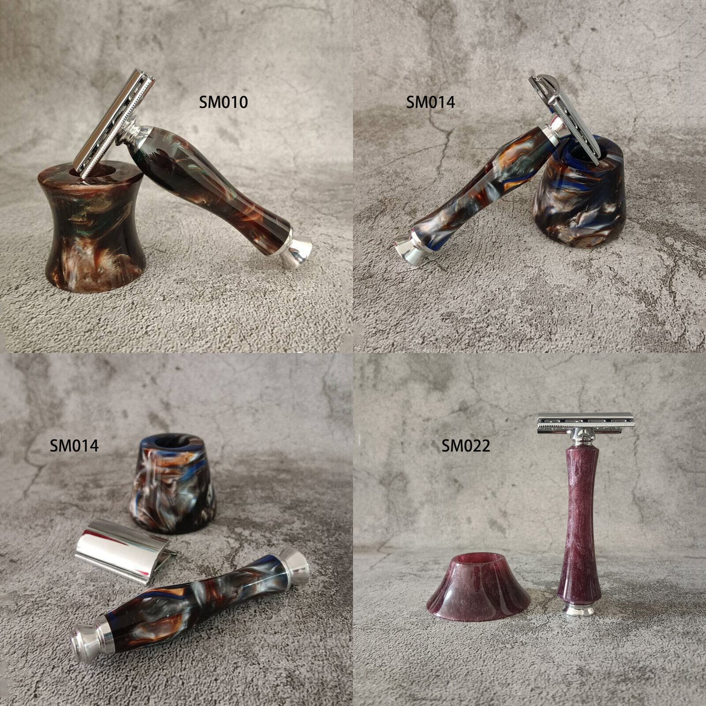 Handmade Resin Craft Handle Safety Razor Fit for Men Safety razor Replacement