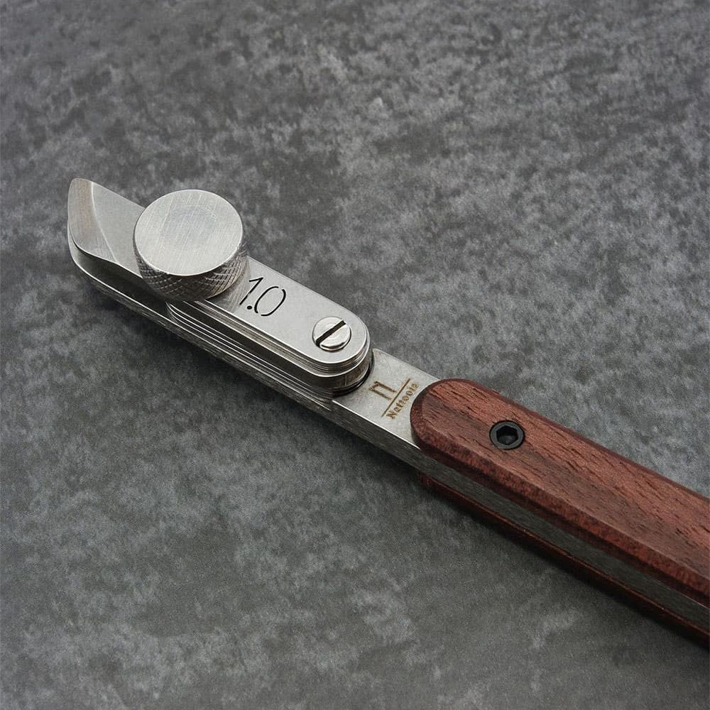 Adjustable Spacing 3mm-58mm Edge Creaser Guide Tool For Leather Craft DIY Work