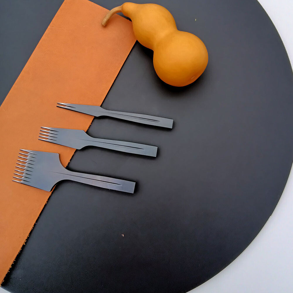 French Style leather Craft Pricking Irons Stitching Lacing Punch Chisel Tool Mo