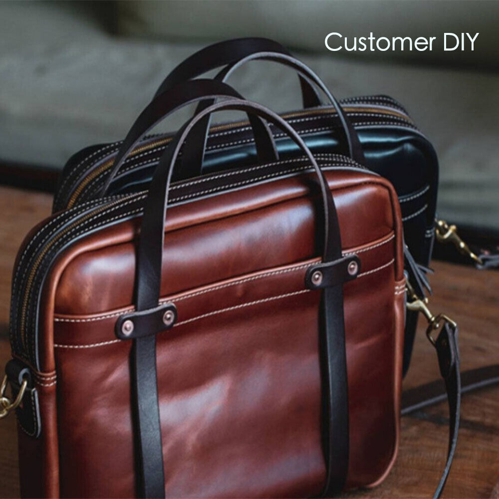 Pull up oil tanned wax leather full grain cowhide Leathercraft Diy material 1.6 Thickness