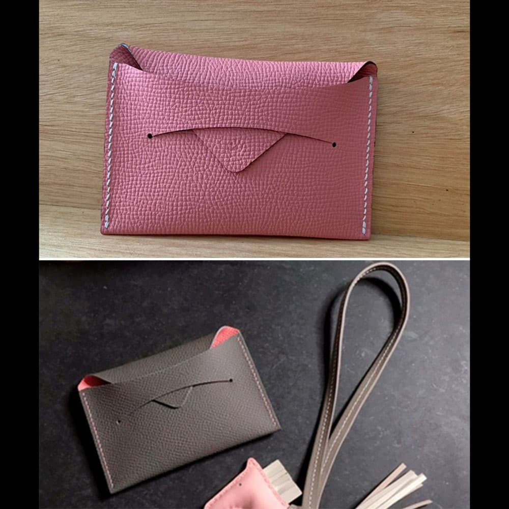 DIY Leather Card Holder Template Acrylic Stencil Kraft Paper Pattern Tool