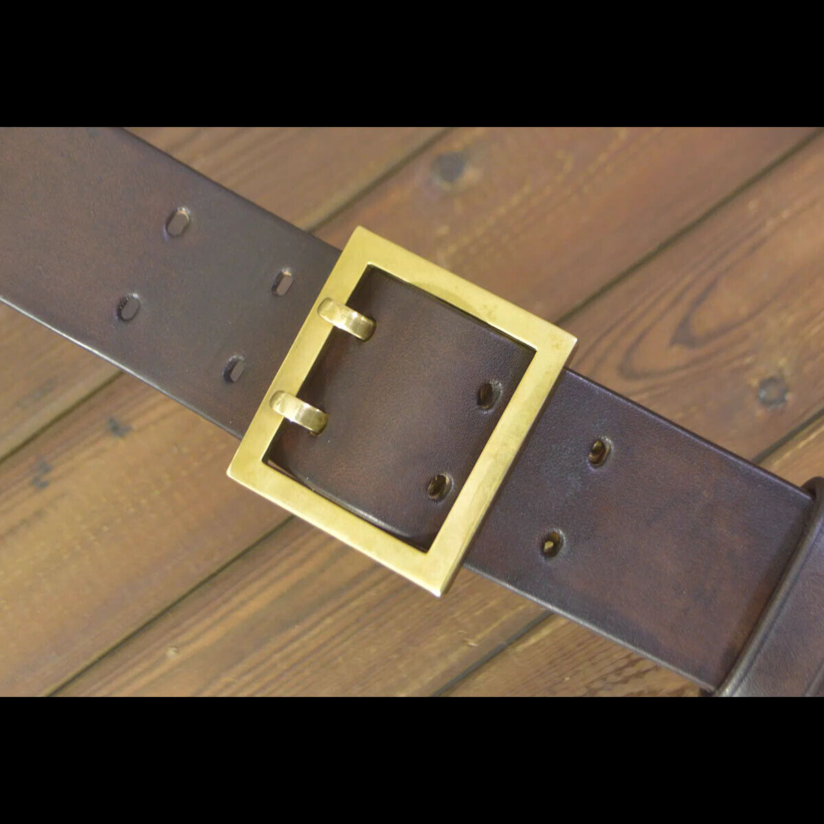 Handmade Custom made Full Grain Cowhide Leather Heavy Duty 50mm Belt Double Pin