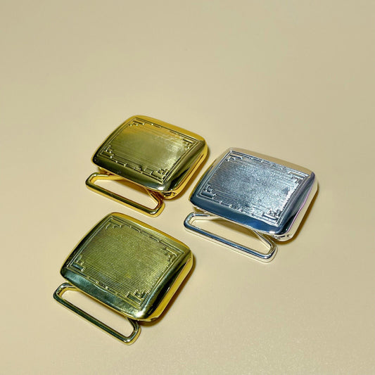 Classic Brass Retro Hinge Belt Buckle Gentleman Creative Belt Accessory Diy