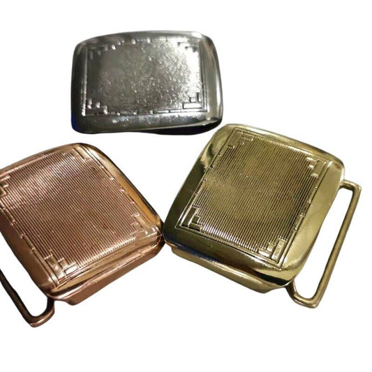 Classic Copper Vintage Hinge Belt Buckle Gentleman Creative Belt Make Accessory