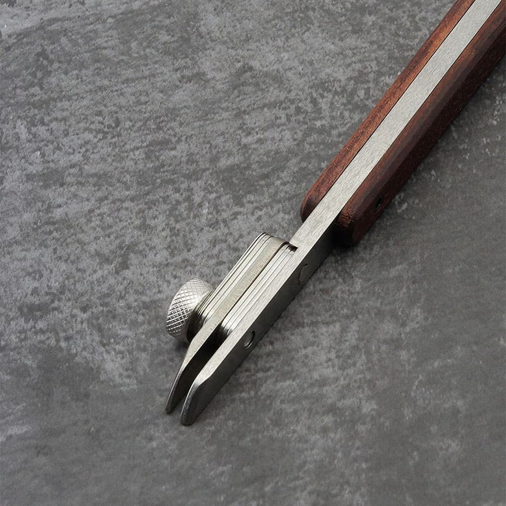 Adjustable Spacing 3mm-58mm Edge Creaser Guide Tool For Leather Craft DIY Work