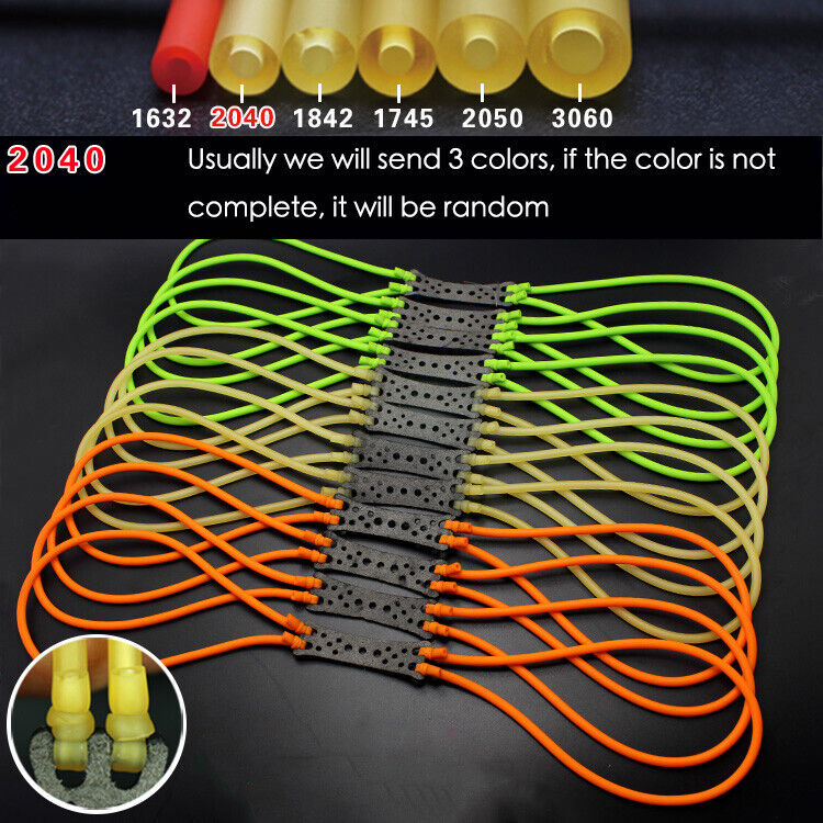 12 Pcs Elastische Natürliche Latex Gummi Band Rohr Für Jagd Schleuder Katapulte