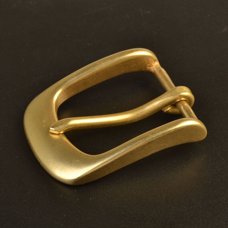 Solid Brass Pin Buckle for Leather Craft Making Belt Replacement 35mm Width