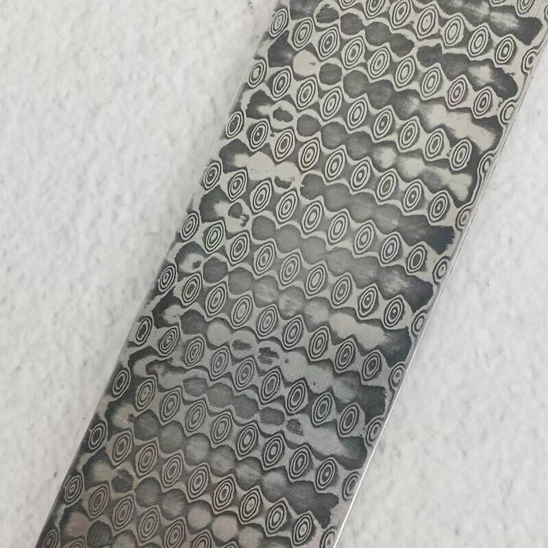 Nuevo diseño de barra de acero de Damasco en blanco para hacer cuchillas de cuchillo, material de bricolaje