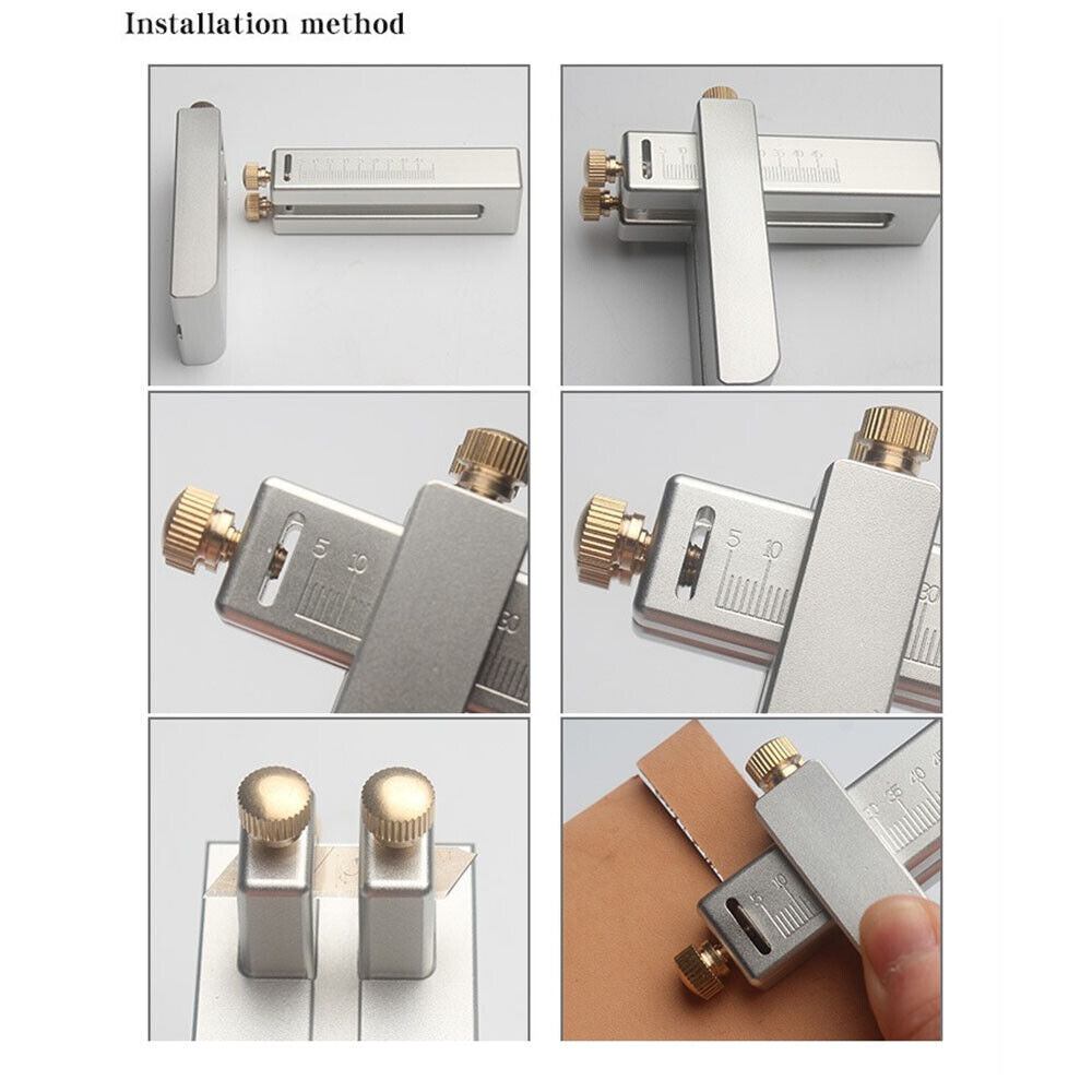 Gürtelstreifenschneider, Aluminiumlegierung, manuelles Schneiden von Riemen, DIY-Lederhandwerkswerkzeuge