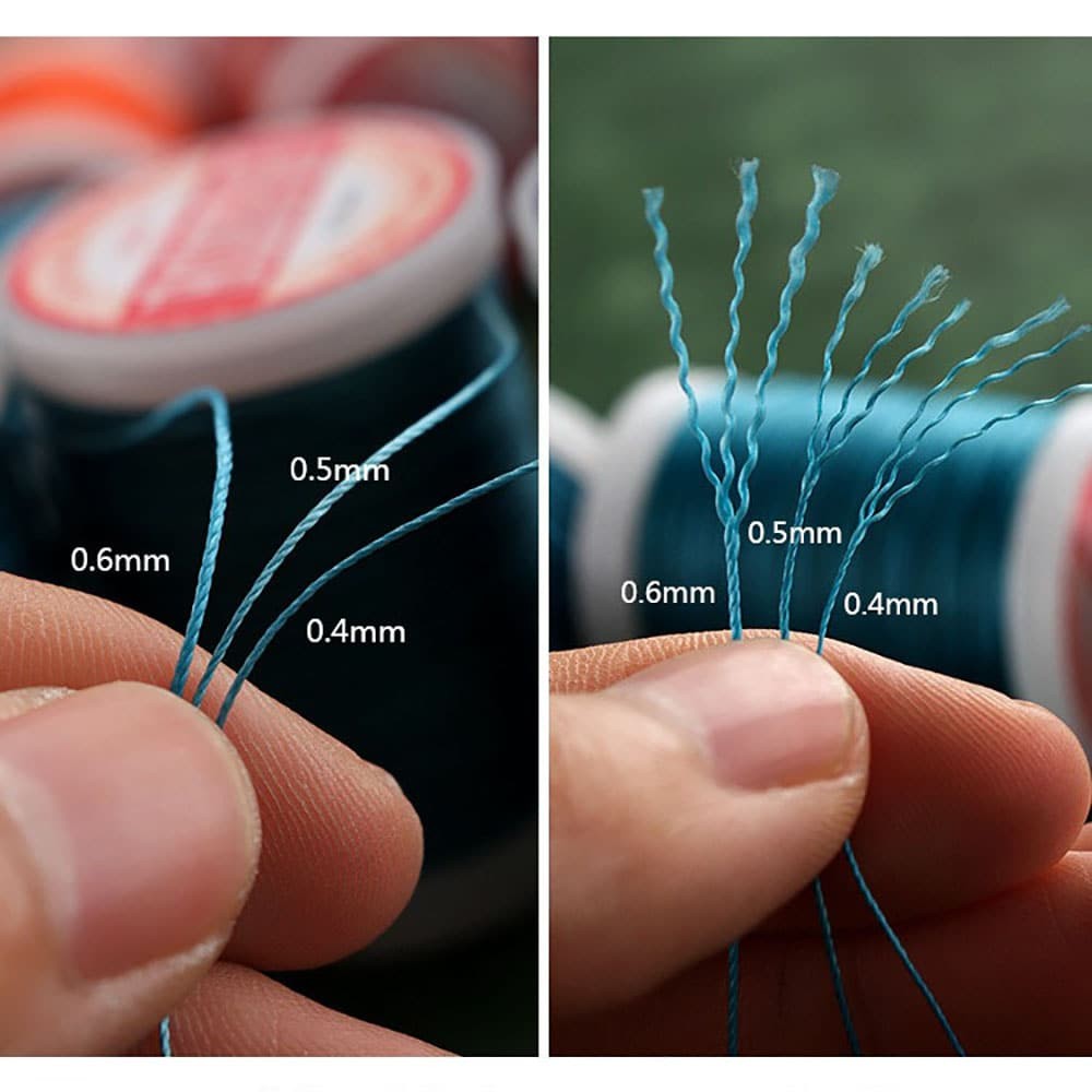 Hand Sewing Polyester Waxed Thread 0.4mm 135m No Fray No Fuzz for Leather DIY