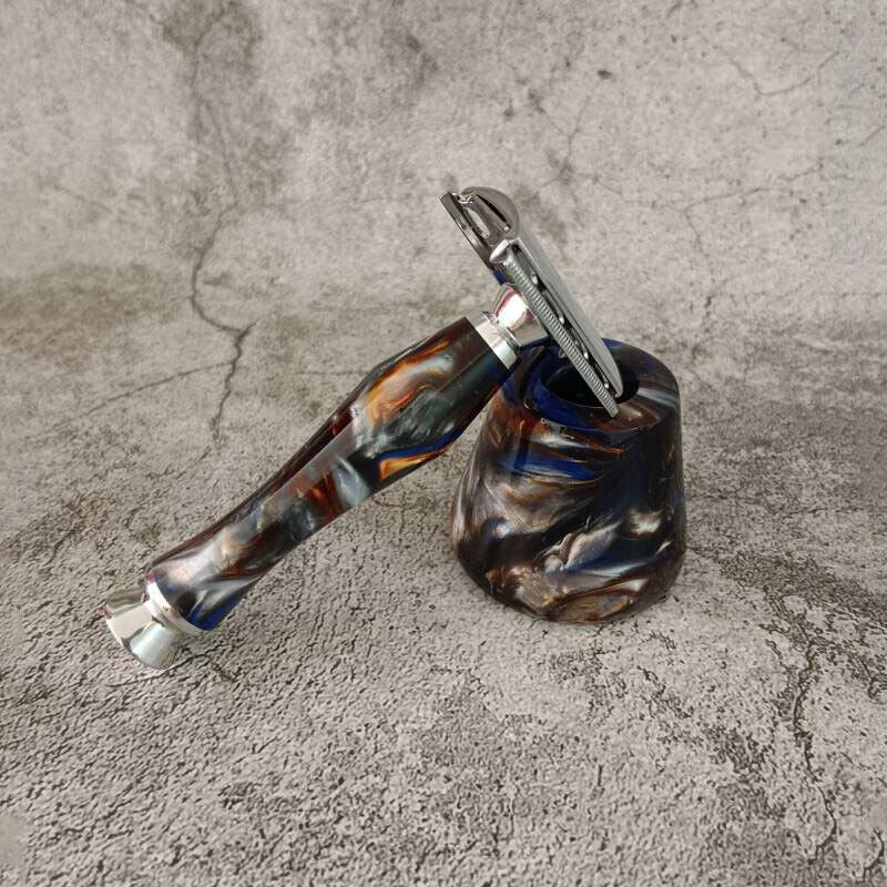 Handmade Resin Craft Handle Safety Razor Fit for Men Safety razor Replacement