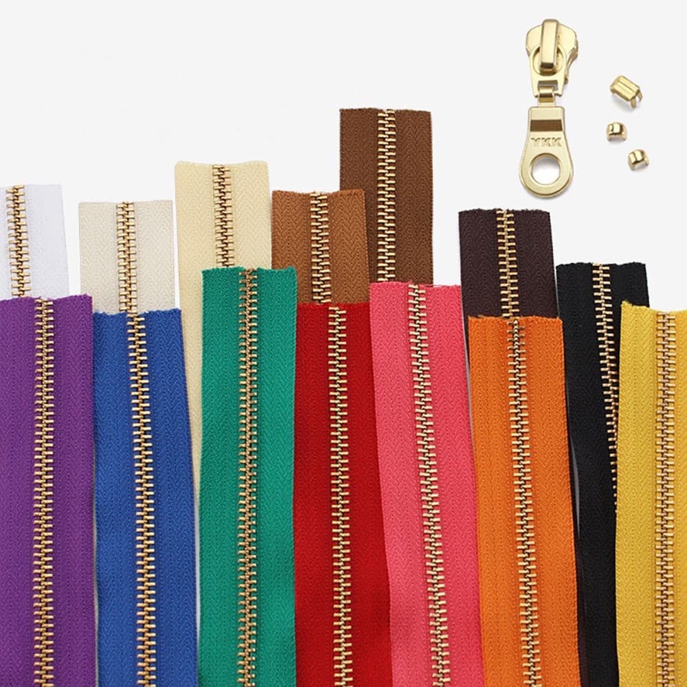 YKK No5 Zipper Tape Brass Teeth One Way Zipper Bag Handbag Hand DIY Accessories