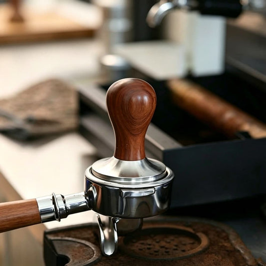 Universal Coffee Tamper Wood Handle Replacement M8 M10 Rosewood Blackwood Walnut