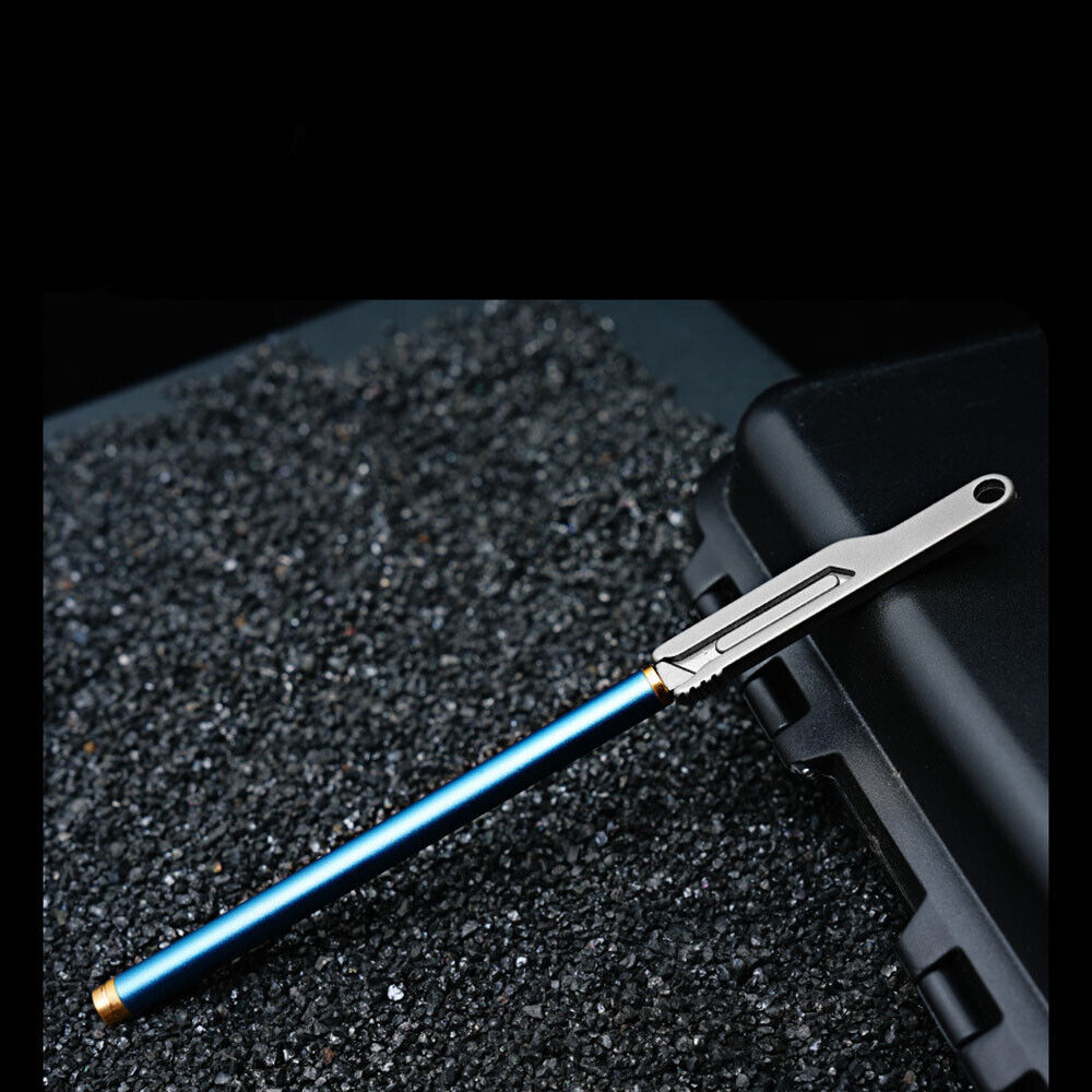 Mini Titan Legierung Utility Messer Schlüsselanhänger Tragbare EDC Klinge Austauschbare Cutter