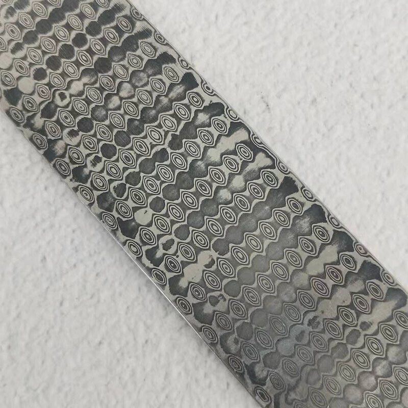 Nuevo diseño de barra de acero de Damasco en blanco para hacer cuchillas de cuchillo, material de bricolaje
