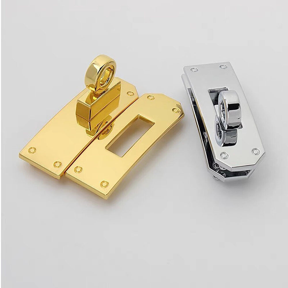 Metal Clasp Lock Suitcase Kelly Bag DIY Hasp Buckle Leather Craft Accessories