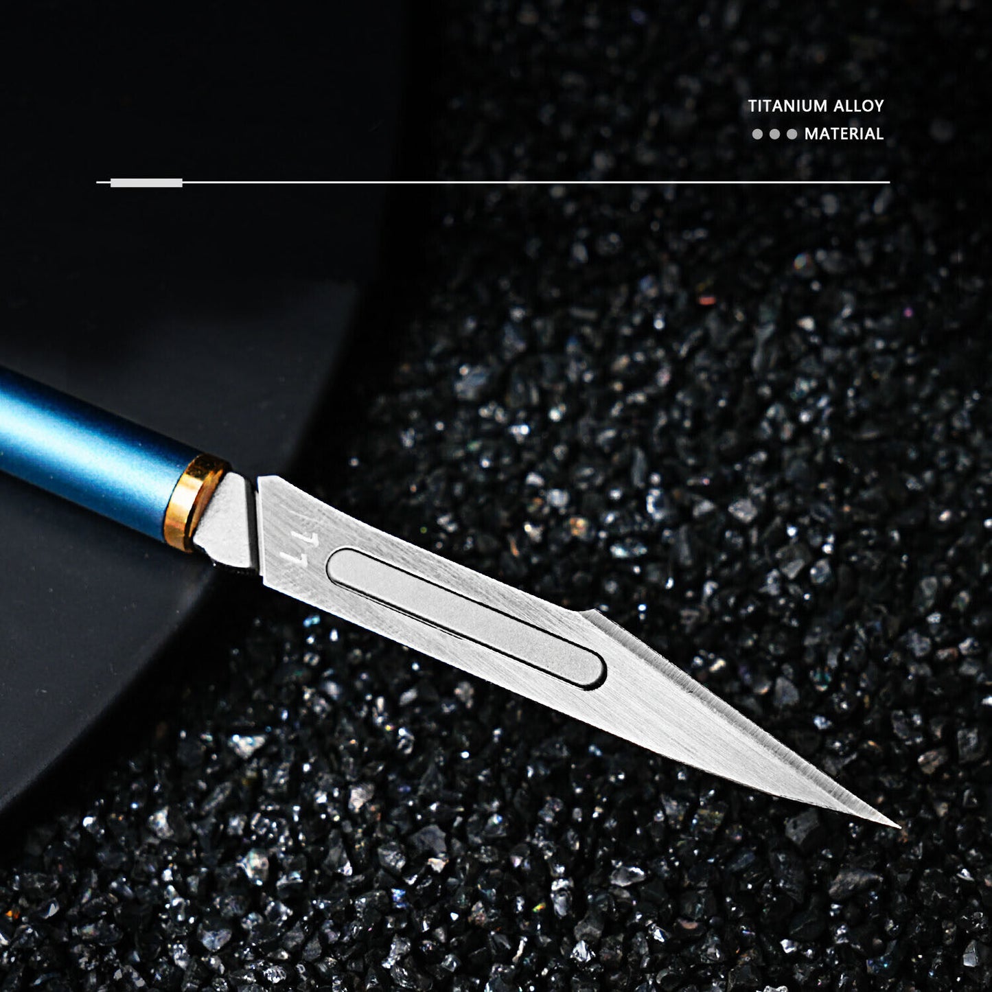 Mini Titan Legierung Utility Messer Schlüsselanhänger Tragbare EDC Klinge Austauschbare Cutter