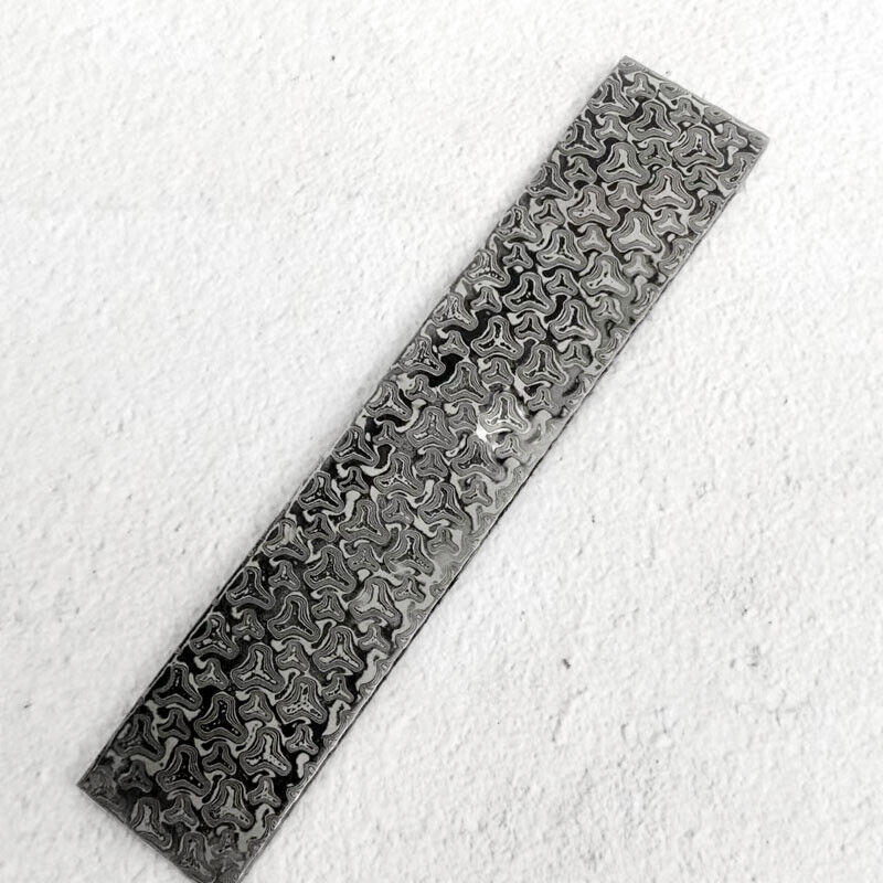Nuevo diseño de barra de acero de Damasco en blanco para hacer cuchillas de cuchillo, material de bricolaje