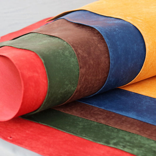 Puebalo Stil Pflanzlich gegerbt Rindsleder Nubuk Leder Handwerk Matte Material Diy 1,2mm Dicke
