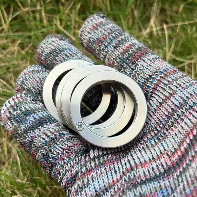 New Edition 201 Stainless Steel Mini Collector Ring EDC Decompression Toy