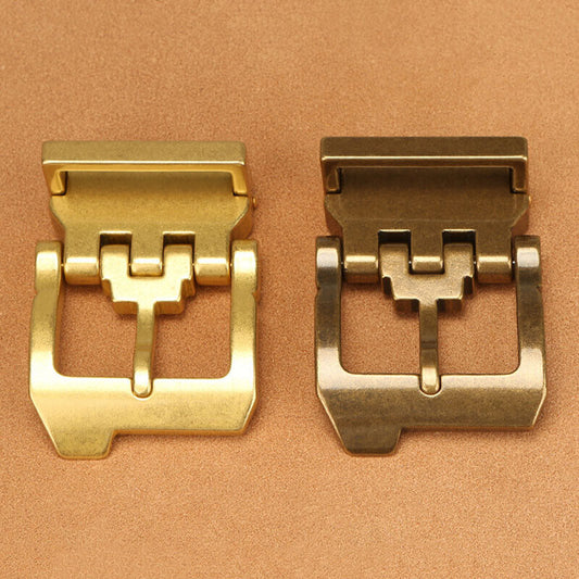 Heavy Solid Brass Pin Belt Buckle for Men Dress Leatherwork Craft DIY 39mm