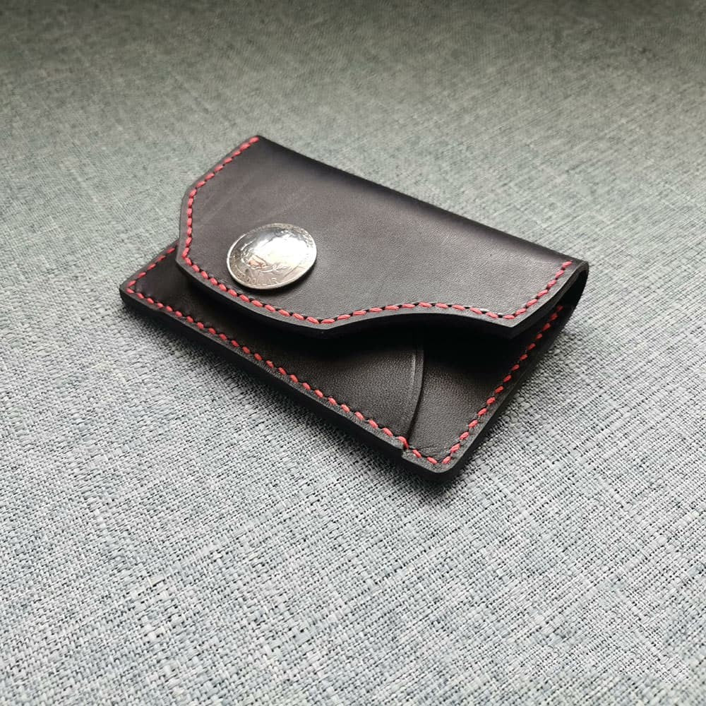 Handmade Ameikaji Style Original Design Minimalist Genuine Leather Card Holder