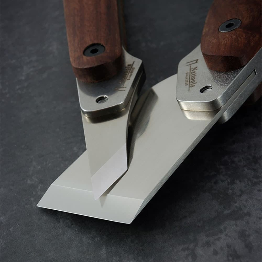 Leather Craft Cutting Knife Black Walnut Handle Tool with Removable Blade