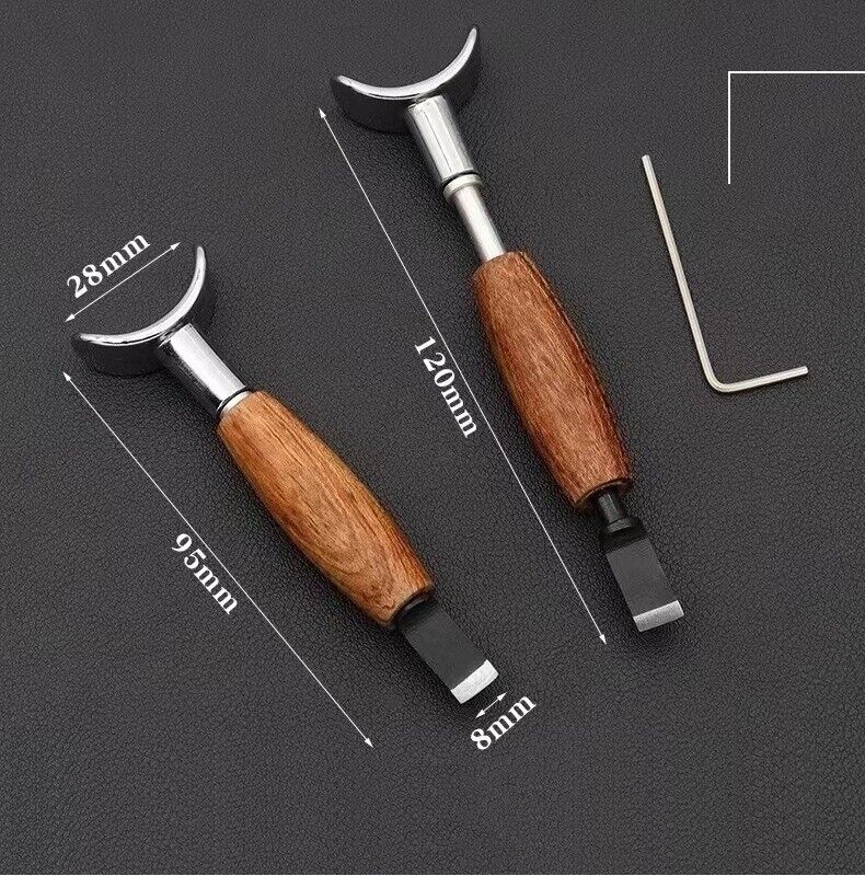 Cuchillo de tallado ajustable, cuchilla giratoria para cortar cuero, herramienta para trabajar la piel