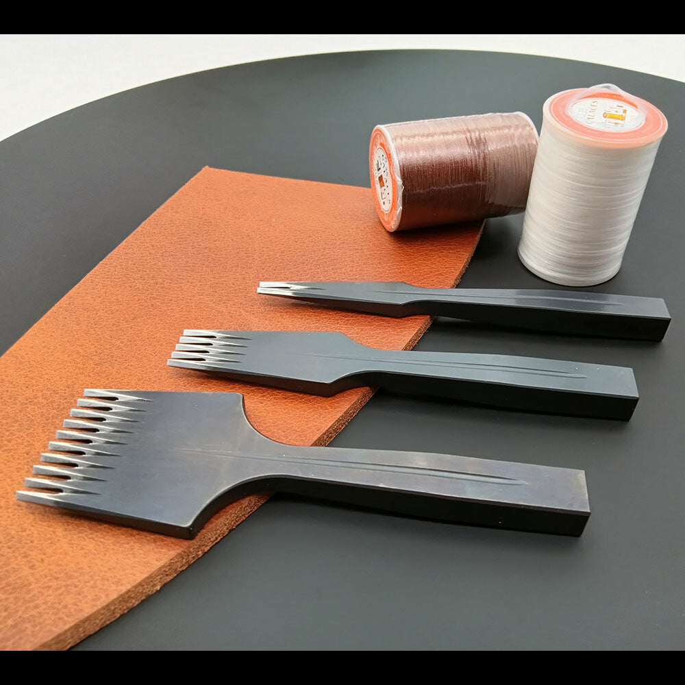 French Style leather Craft Pricking Irons Stitching Lacing Punch Chisel Tool Mo