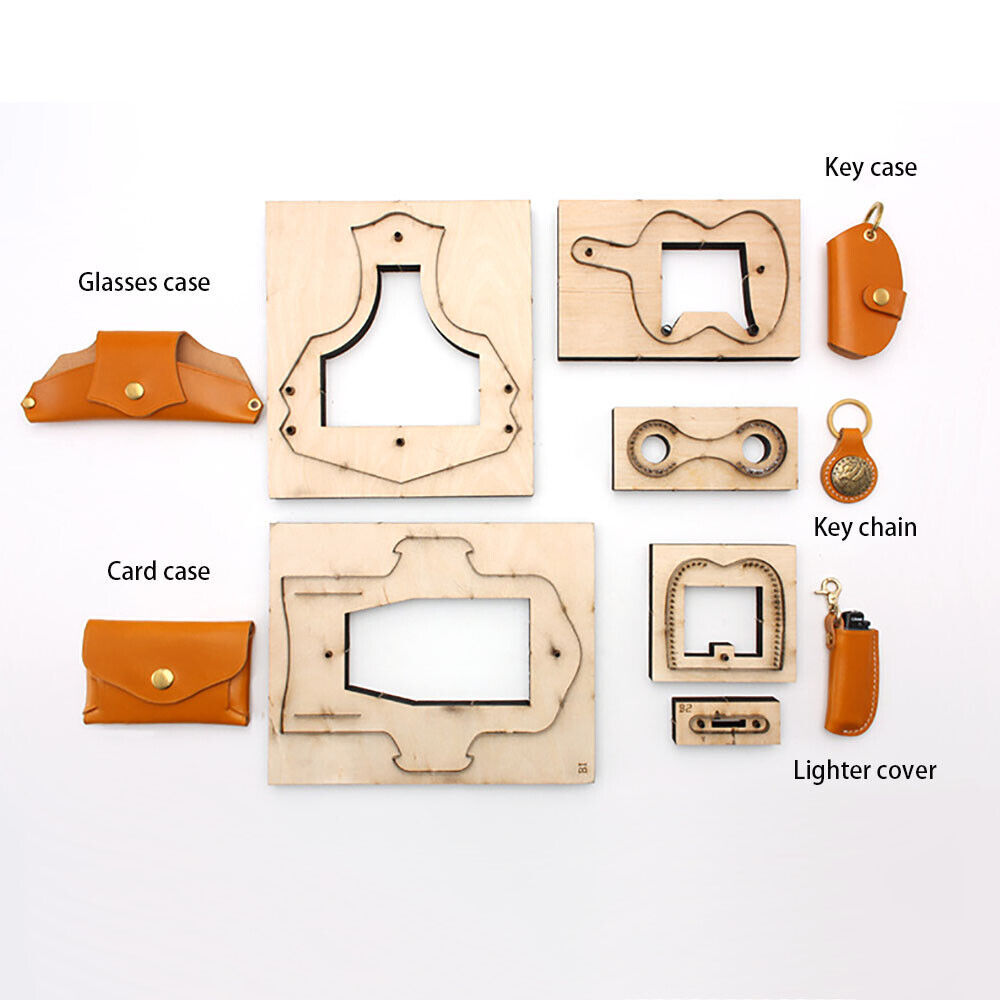 Leather Craft Glasses Key Case Lighter Cover Template Cutting mould Cutter Die