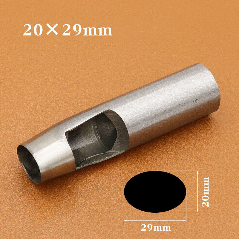 Oval Belt Punch Watch Band Punching Tool Leather Craft Ellipse Cutter