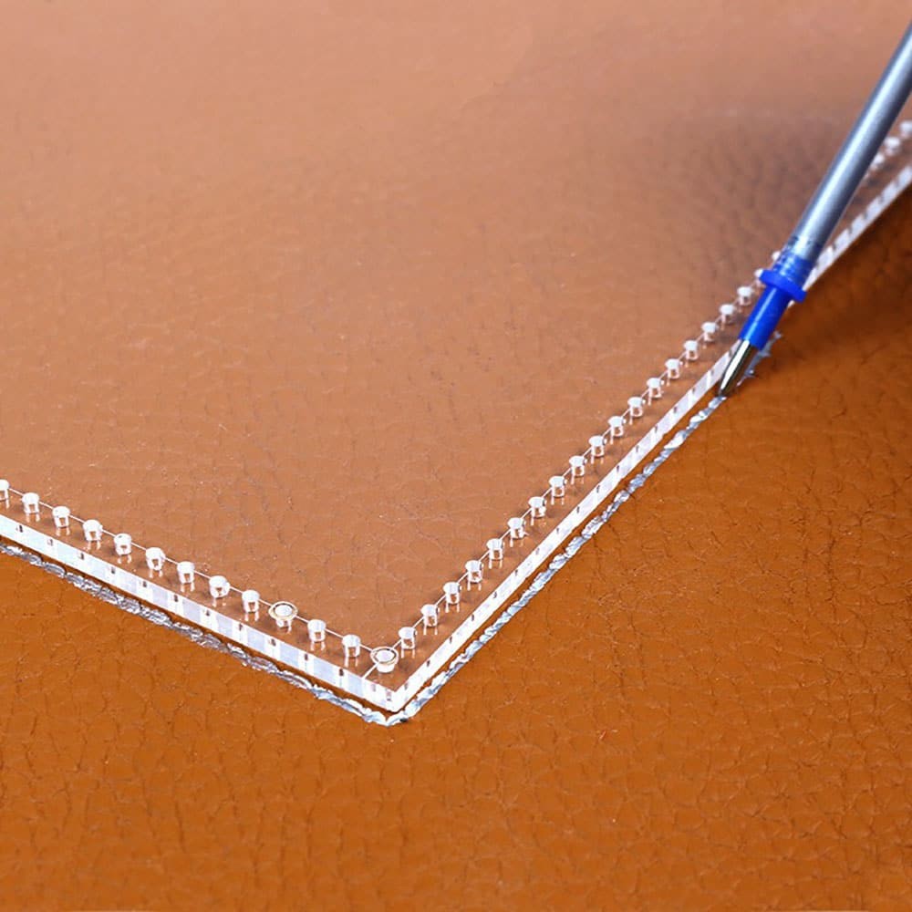 DIY Leather Craft Tote Shoulder Crossbody Bag Acrylic Pattern Template Tools