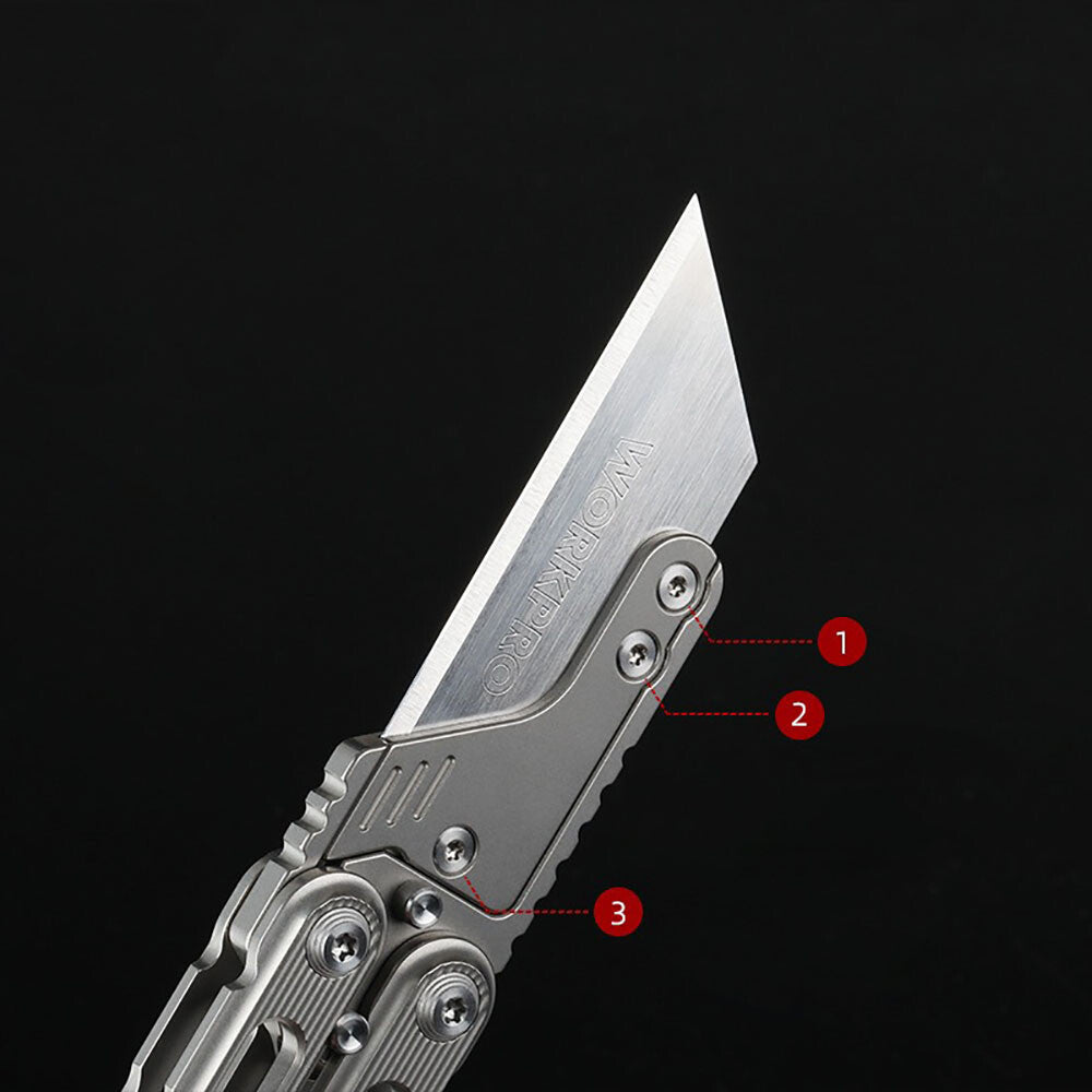 Titanium Practice Balisong Butterfly Trainer Folding Knife bottle opener EDC Outdoor Toy