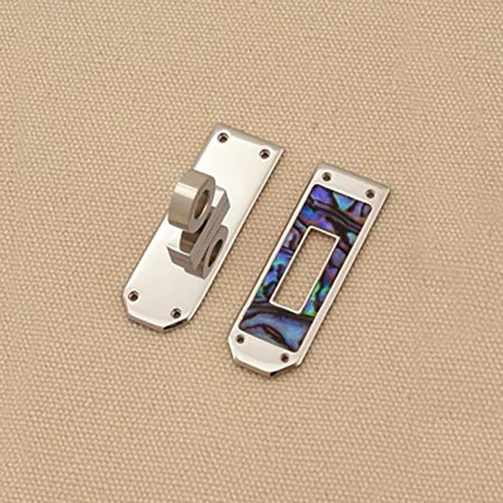 Stainless Steel Mother of Pearl Twist Lock Clasp for DIY Luxury Leather craft