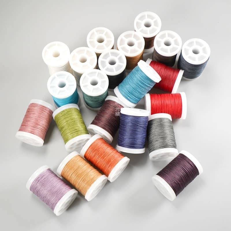 Hand Sewing Polyester Waxed Thread 0.4mm 135m No Fray No Fuzz for Leather DIY