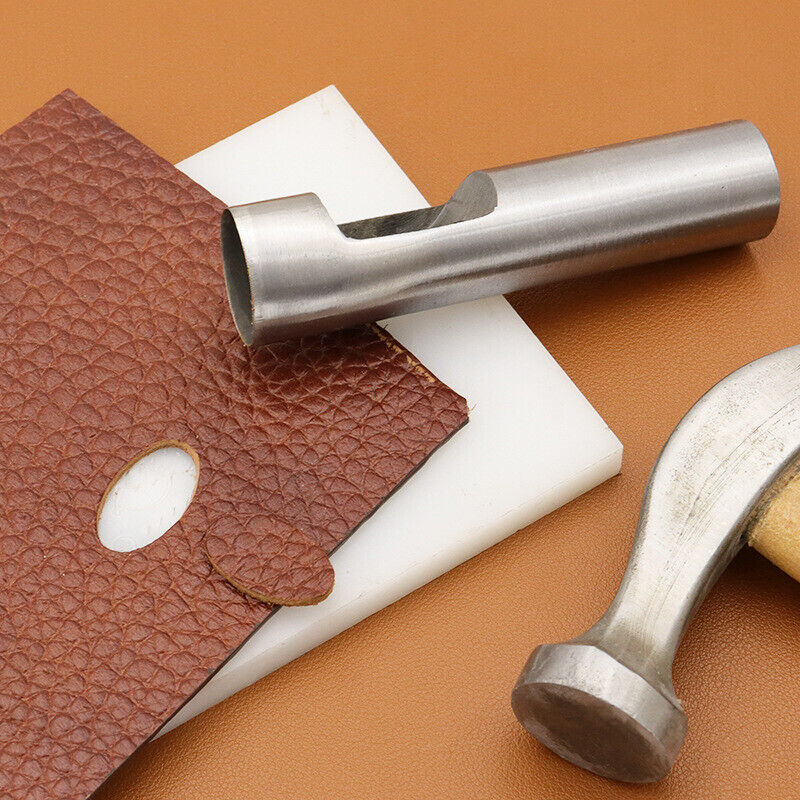 Oval Belt Punch Watch Band Punching Tool Leather Craft Ellipse Cutter