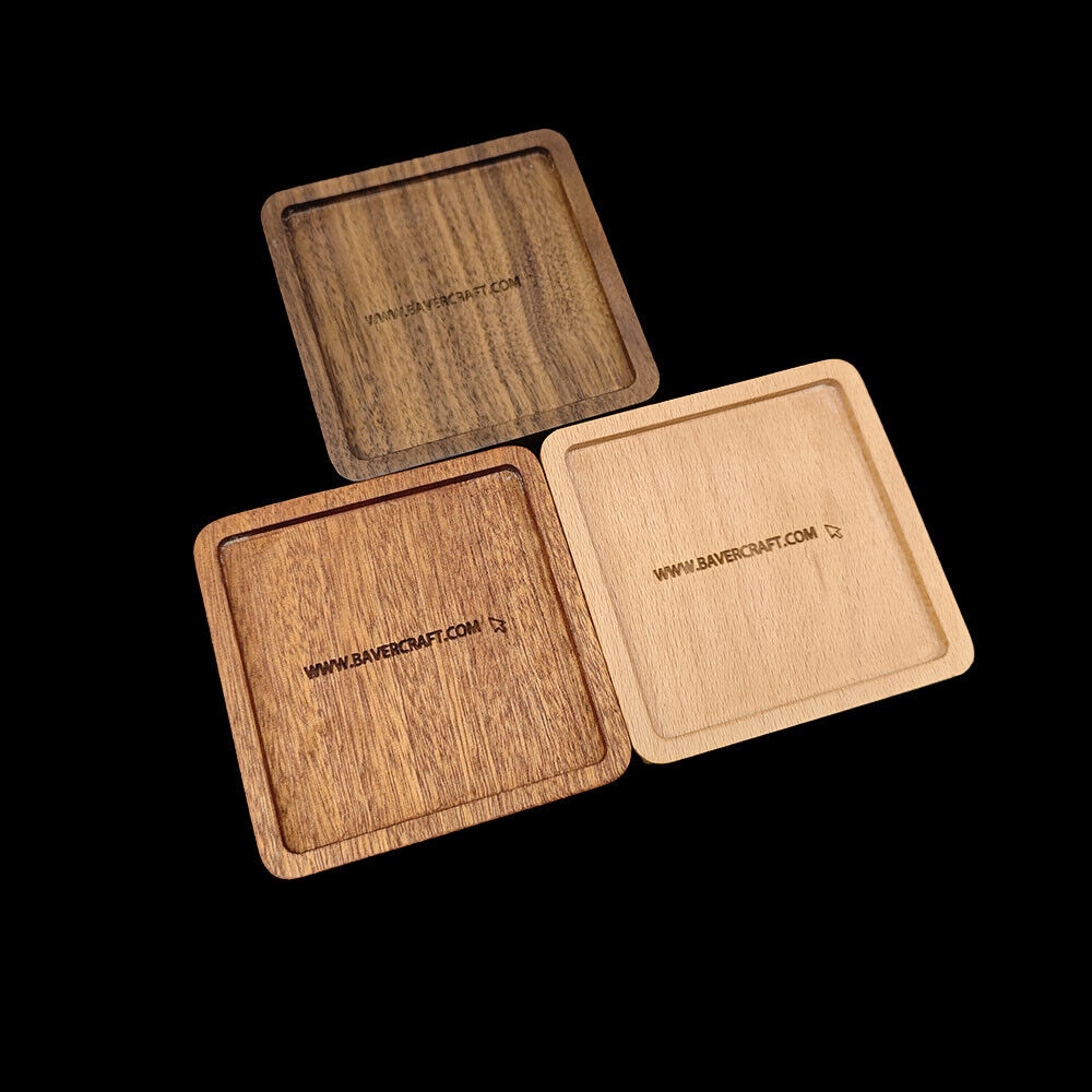 Custom Wooden Coasters Japanese Style Heat Resistant Tea Tray Mats Customizable