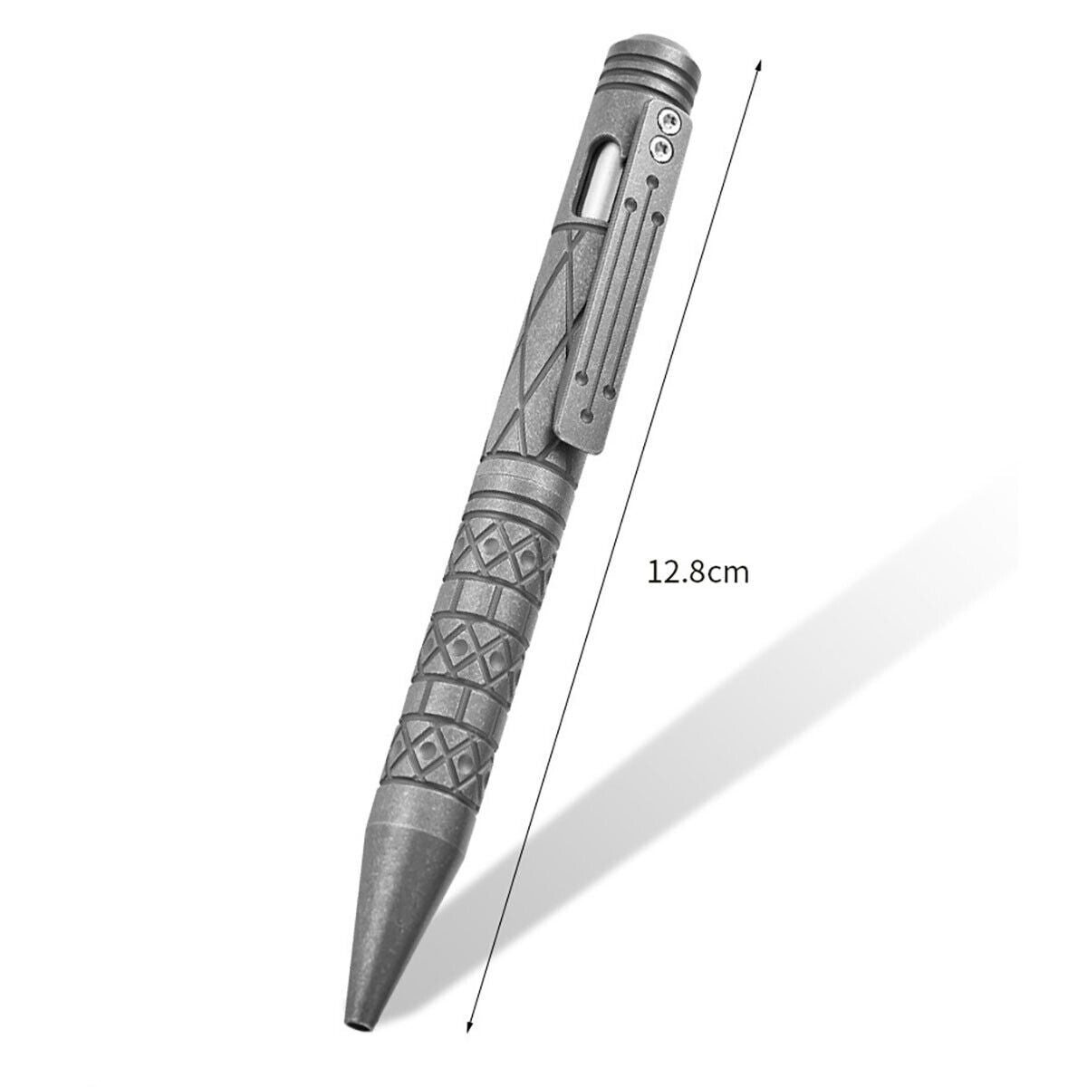 Colorful Baked Titanium Alloy Artistic Engraved Bolt Type Pen Outdoor EDC Gift