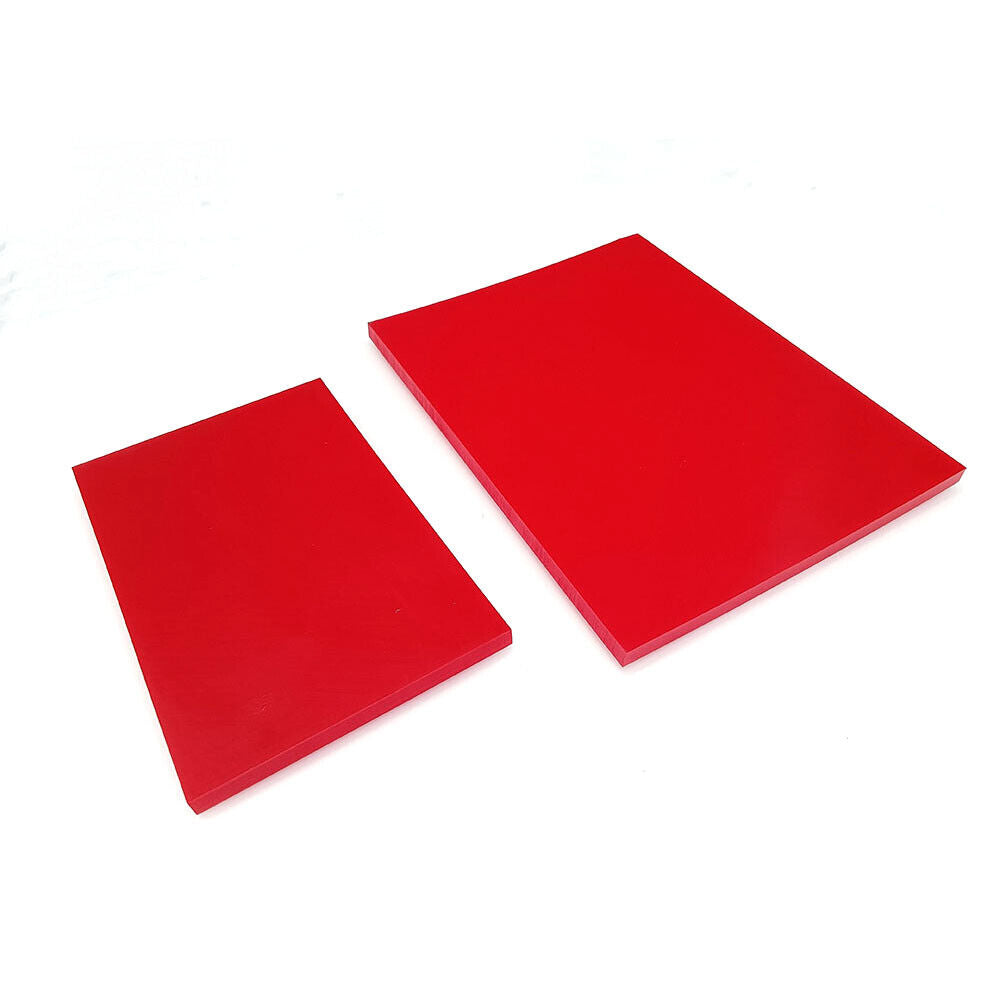 Leather Craft Red Rubber mute Board Cutting Hole Punching Plate Stamping Tool