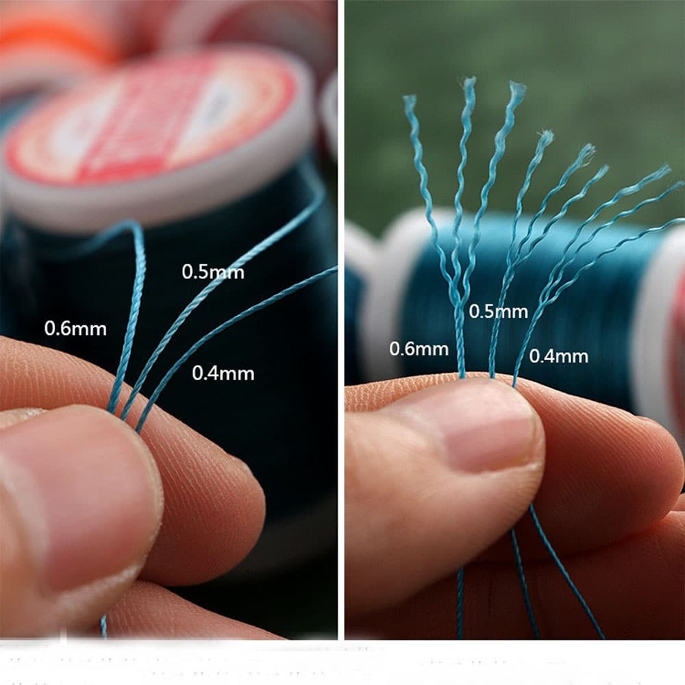 Hand Sewing Polyester Waxed Thread 0.5mm 135m No Fray No Fuzz for Leather DIY