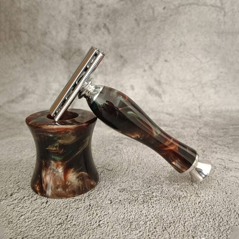 Handmade Resin Craft Handle Safety Razor Fit for Men Safety razor Replacement