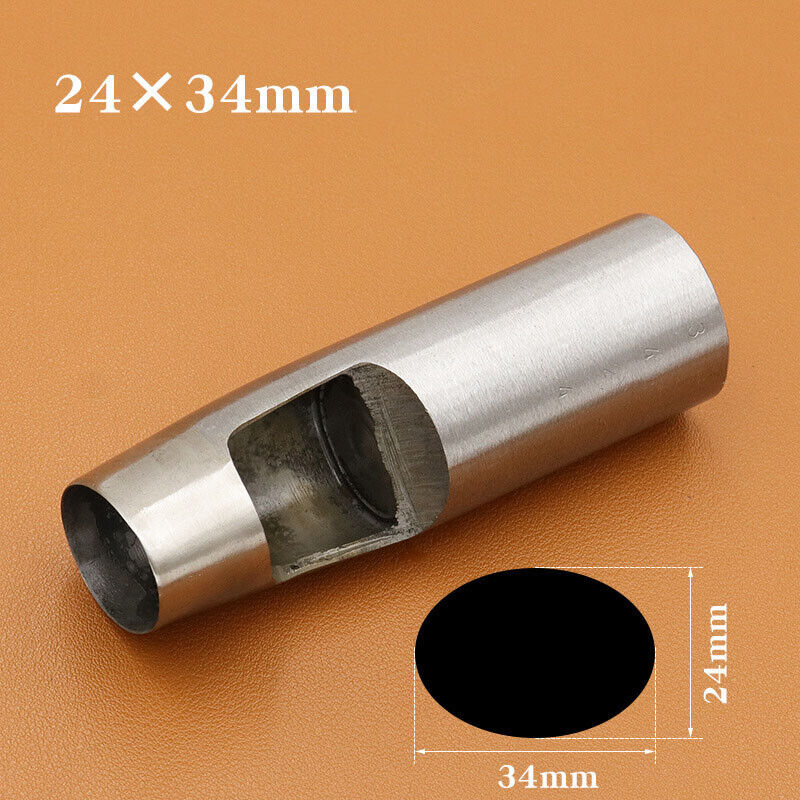 Oval Belt Punch Watch Band Punching Tool Leather Craft Ellipse Cutter