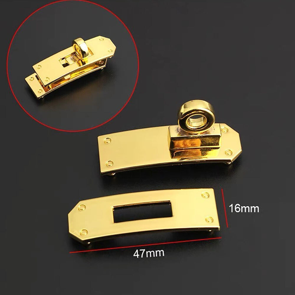 Metal Clasp Lock Suitcase Kelly Bag DIY Hasp Buckle Leather Craft Accessories